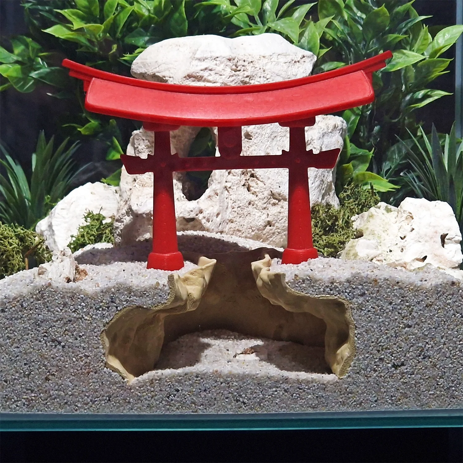 Aquarium Fish Japanese - 토리이 게이트 수족관 동굴 어항 장식품