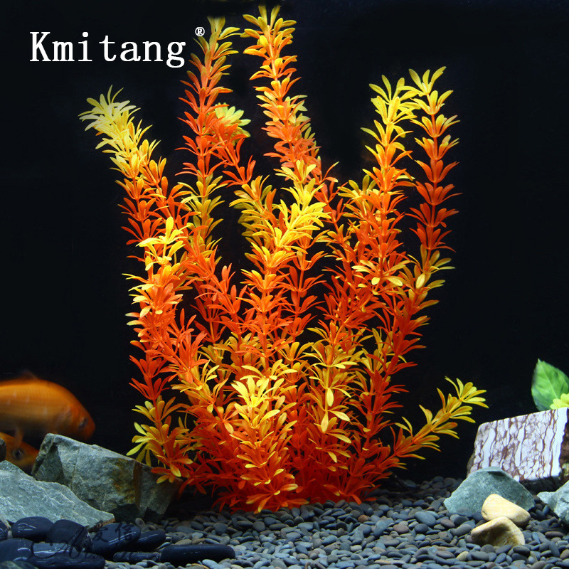 Aquarium Fish Saltwater - 100cm 열대 식물 대형 인조 수초