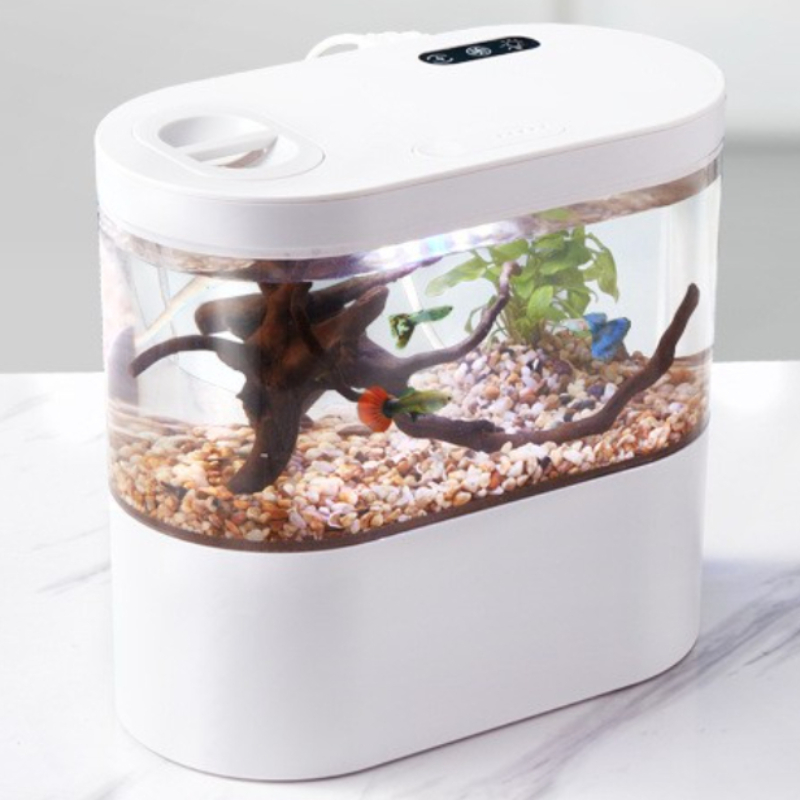 Aquarium Fish Betta - 창의적인 미니 데스크탑 어항, 생화학 여과