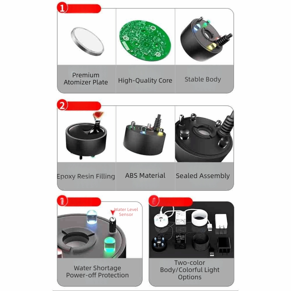 수족관용 가습기 겸 미스트 생성기, 다채로운 LED 조 - Aquarium Led Light 리뷰 및 가격