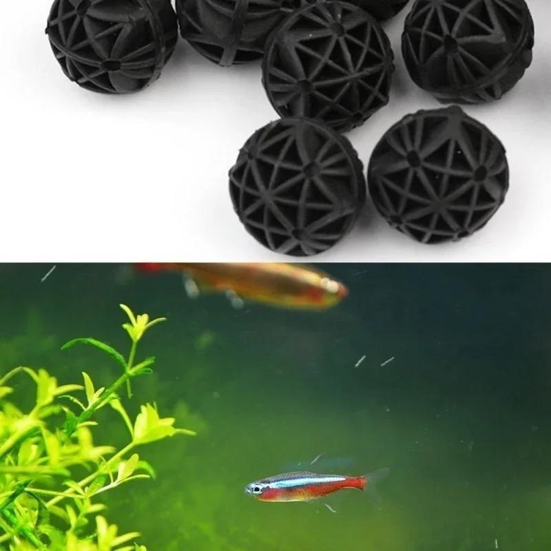 50개 16mm 수족관 바이오 필터 볼 어항 연못 여과 - Aquarium Fish Accessories 리뷰 및 가격