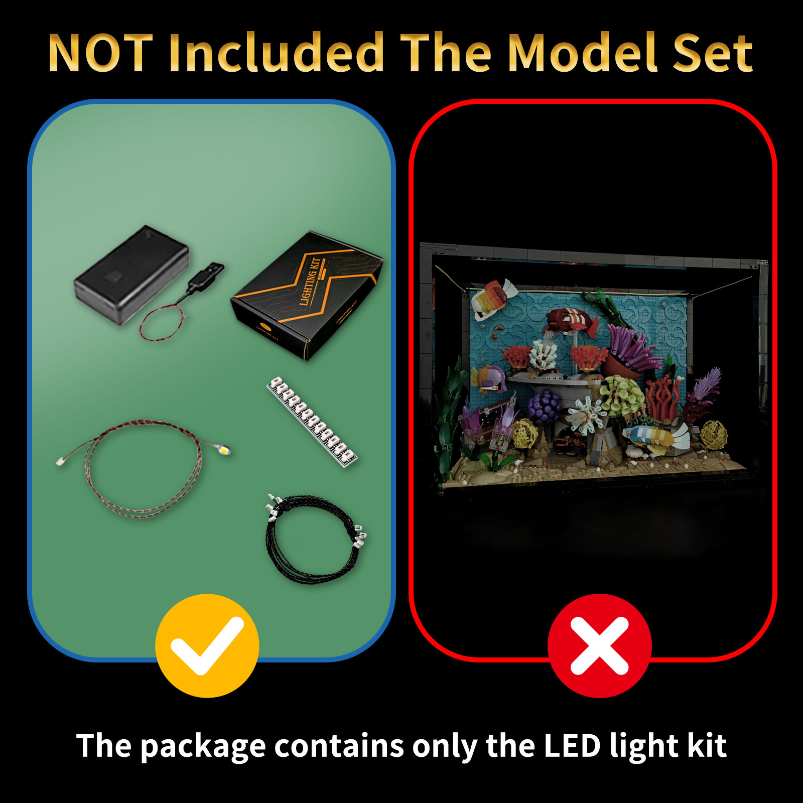 레고 10366 열대 수족관과 호환되는 LYBMTWF  - Aquarium Led Light 리뷰 및 가격