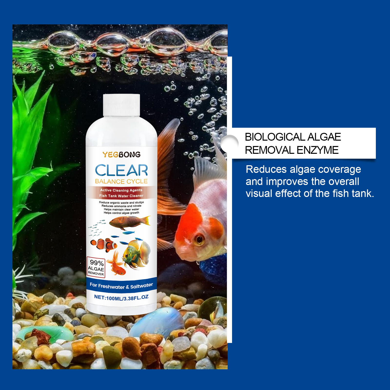 수족관 물 정화기 100ml 담수 바닷물 물고기 탱크  - Aquarium Fish Saltwater 리뷰 및 가격