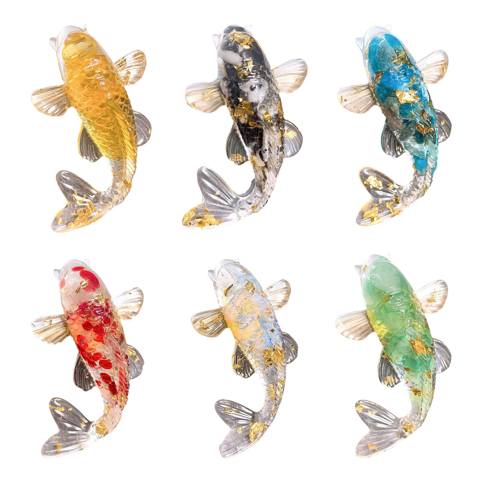 실제같은 잉어 조각상 레진 피규어 귀여운 행운의 장식품 - Aquarium Fish Japanese 리뷰 및 가격