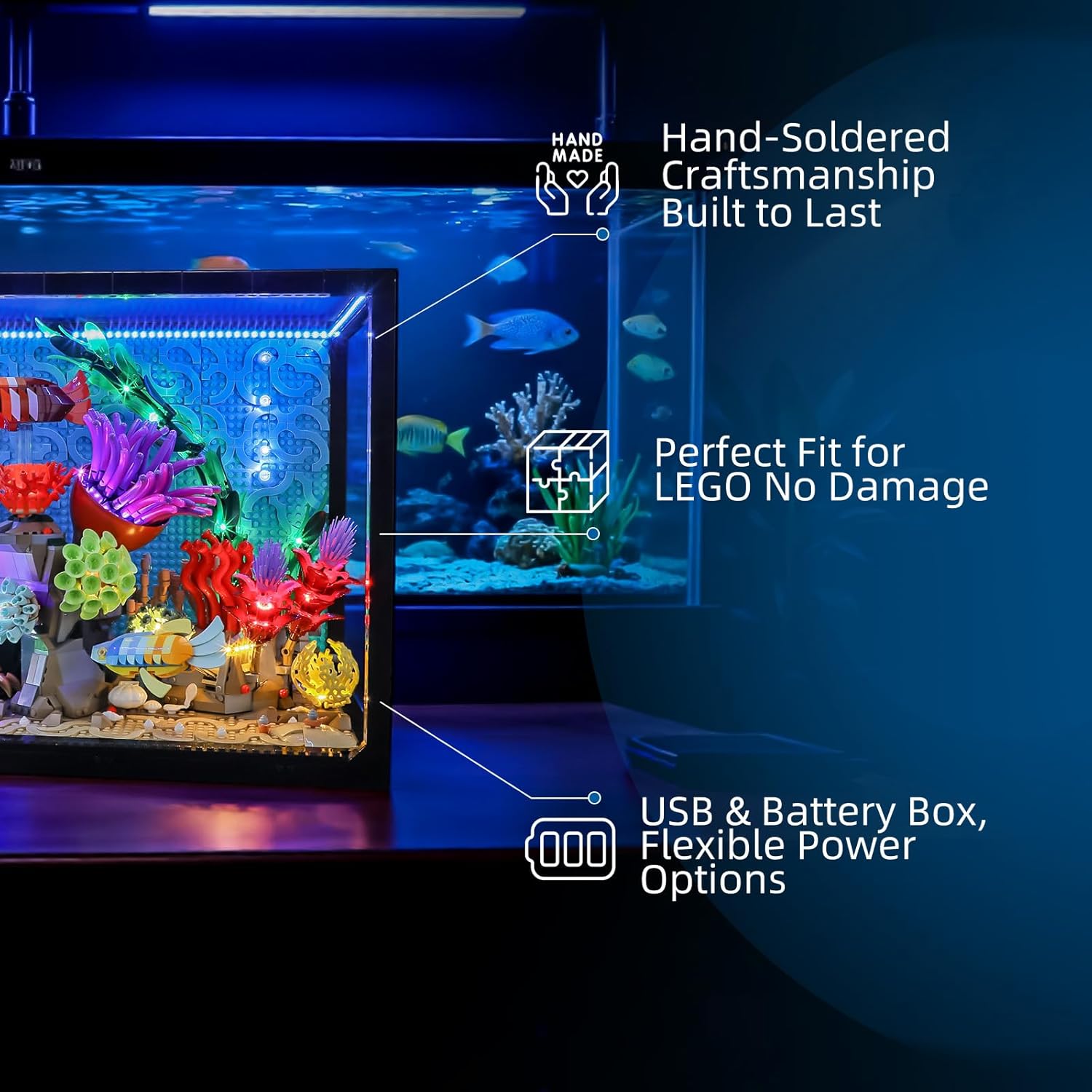 레고 10366 아이콘용 Hprosper LED 조명  - Aquarium Led Light 리뷰 및 가격