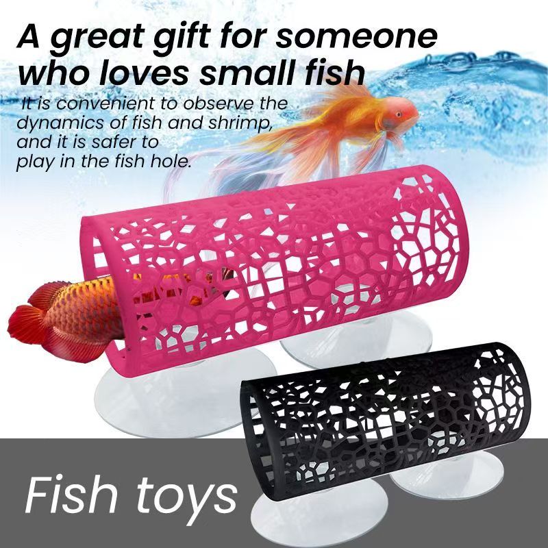 수족관 물고기 터널 장난감 베타 물고기 터널 은신처 및 - Aquarium Fish Feeder 리뷰 및 가격