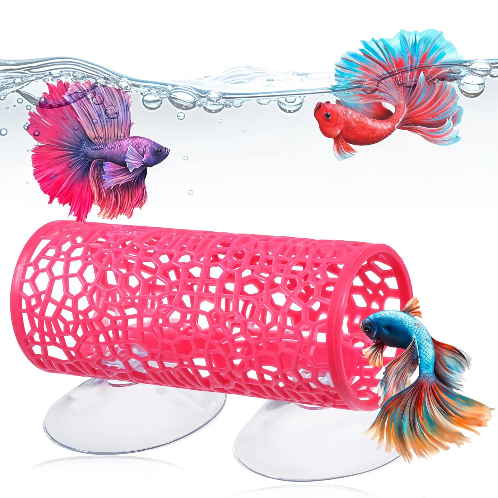 수족관 물고기 터널 장난감 베타 물고기 터널 은신처 및 - Aquarium Fish Feeder 리뷰 및 가격