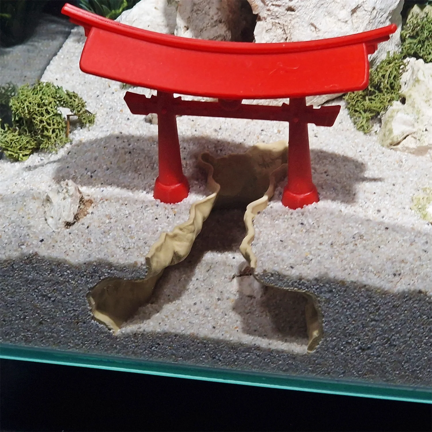 토리이 게이트 수족관 동굴 어항 장식품 일본식 물고기  - Aquarium Fish Japanese 리뷰 및 가격