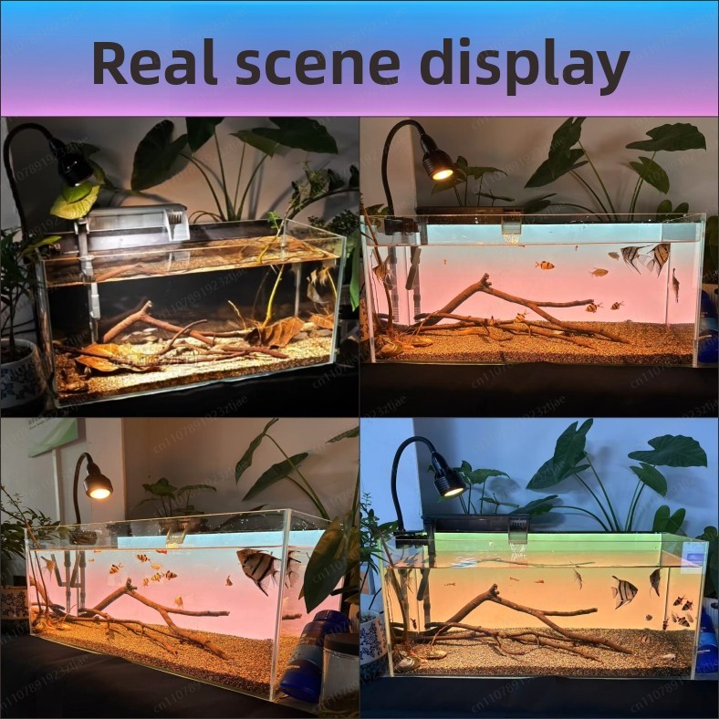 블랙 아크릴 수족관 배경 조명 패널, RGBW 그라데이 - Aquarium Led Light 리뷰 및 가격