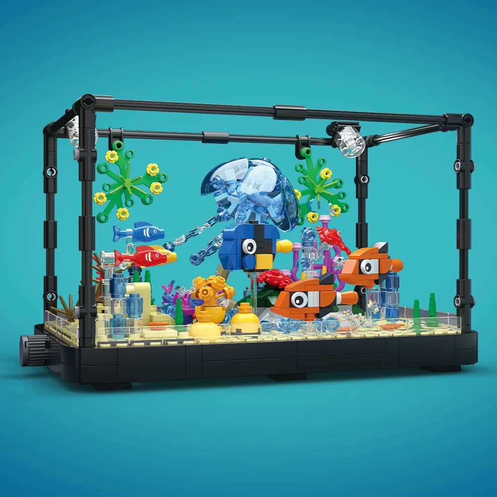 조명이 포함된 어항 빌딩 블록 세트, 수족관, 해양 거 - Aquarium Fish Saltwater 리뷰 및 가격