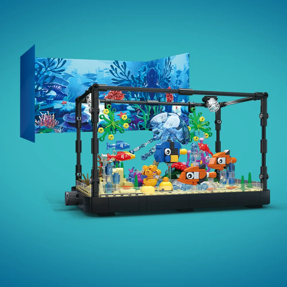 조명이 포함된 어항 빌딩 블록 세트, 수족관, 해양 거 - Aquarium Fish Saltwater 리뷰 및 가격